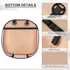 Ultra-Luxury PU Leather Car Seat Protection Cover Car Seat Cover for Most Four-Door Sedan&SUV,Single Seat Cover Without Backrest 1PCS (W 20.8× D 21× T 0.2inch) (3D-Beige)