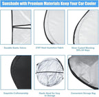 Windshield Sun Shade Custom Fit Nissan Frontier 2022-2025 2026 Front Window Sunshade for Frontier Car Accessories Foldable Sun Visor Protector Window Cover Keep Your Car Cool
