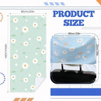 1 Pack Car Seat Towel Covers with Storage Bag 63 x 32 Inch Athletic Running Towel Seat Sweat Washable Non Slip Cover Gift for Car Outdoor Sport Activities (Daisy)