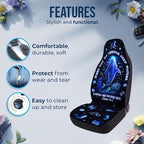 GENANY Bible Verse Car Seat Covers Set of 2, Sea Themed Breathable Front Seat Covers for Truck Sedan SUV, Christian Car Accessories, Christian Gift for Women Men