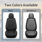 Car Seat Covers Fit for Kia Sorento 2007-2023 2024 2025: Front Set Waterproof Leather Vehicle Seat Cushion Luxury Automotive Protector Easy to Install(2 Seats, Black)