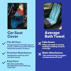 2 Pack Car Seat Towel Covers, Sweat Protector for Front Seats, Premium Thickened Microfiber with Sedona, Breathable & Quick Dry, Machine Washable Cover for Gym Running Beach Universal Fit Sunset