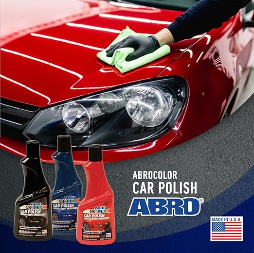 ABRO Blue Car Polish: Scratch Remover for Vehicles and Car Paint Scratch Repair Restorer Wax, Polishing Compound for Car Detailing, Paint Scratch Repair for Vehicles, Car Scratch Remover 16oz.