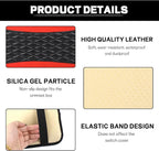 Car Center Console Cushion Pad, 12.72"×7.52" Leather Waterproof Auto Armrest Seat Box Protector, Car Center Console Cover, Universal Interior Decor Car Accessories for SUV Truck (Red)