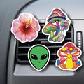 WIRESTER Set of 4 Fresh Scented Car Air Freshener Vent Clip, Decorative Accessories, Interior Decoration for Cars - Dogs, Cats, Animal