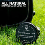 Premium Leather Conditioner for Leather Products – Leather Cleaner and Conditioner for Shoes,Bags,car Interior, Sofa,Purses,Boots,Belts, 3.40oz, Leather Balm