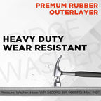 RIDGE WASHER Pressure Washer Hose 100FT, 1/4 Inch Power Washer Hose with M22 14 Fitting, Kink Resistant Hoses Replacement’s Applied for Most Pressure Washer Accessories, 3600 PSI