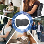 Lumbar Support Pillow for Office Chair and Car Seat, Lumbar Pillow with Adjustable Strap, Memory Foam Back Pillow for Lower Back Pain Relief, Back Support Pillow for Sitting, Driving, Traveling