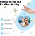Custom Air Fresheners with Picture - Personalized Double Sided Photo Text Air Freshener Mothers Day Gifts, Christmas, Mom Gifts for Valentines Day