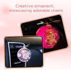 Pink Kitty Car Air Freshener with 6-Color Auto Light Up & 4pcs Scented Tablets – Subtle Fragrance, Decorative Auto Accessories,Cute Mother's Day and Father's Day Small Gift