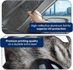 GENANY Eyes Cat Windshield Sun Shade for Car SUV Truck (55x30 Inches), Front Window Visor for Windows, Protector Blocks UV