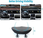 Car Seat Cushion for Driving - Comfort Memory Foam for Car Driver Seat- Back Support, Pain Relief - for Car Travel, Long Trips (Black)