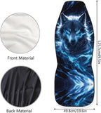 Lightning Wolf Car Seat Covers for Front Seat Breathable Car Seat Cover Protection Interior Accessories Easy to Install and Clean Universal for Cars SUV