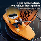 Car Air FreshenerThe Little Bear sways with The car Refillable Air Purifier for Car Interior Dashboard Decorations Accessories Ny-Flag（Yellow）