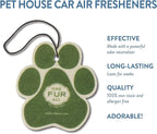 One Fur All Pet House & Car Freshener - Bamboo Watermint/Med Sea Pack of 4 - Non-Toxic, Pet-Friendly Odor Eliminator For Small Spaces & Car - Hanging Air Freshener