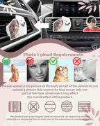 Personalized Car Air Freshener Vent Clip, Custom Acrylic Photo Decorations, Easy to Install, Meaningful Gifts for Car Enthusiasts (Acrylic A, Head)