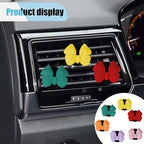 6PCS Bow Car Air Freshener Clips, Cute Air Conditioning Vent Clip, Aesthetic Car Interior Decoration Accessories, Automotive Dashboard Air Vent Trim Clip for Women Girl (Colorful 2)