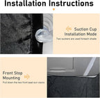 6PCS Reflective Car Windshield Sunshade Kit, Foldable Magnetic Side Window Shade with Storage Bag, Silver Coated UV Protection Heat Shield, Universal Auto Privacy Cover for Baby Camping Napping