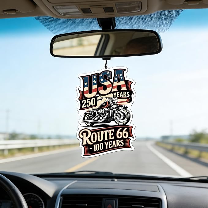 9Pcs USA 250th Anniversary Car Air Freshener, 1776-2026 Semiquincentennial Commemorative Hanging Ornament, Patriotic Double-Sided Scented Tablet, 2026 Independence Day Souvenir Gifts (Style 7)