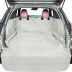 Veckle SUV Cargo Liner for Dogs with Side Flaps, Large (54" x 93") Water Resistant Trunk Cover, Non-Slip Pet Area Protector with Bumper Flap, Universal Fit for SUVs Sedans Vans, Gray