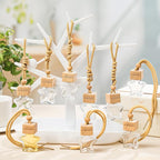 24 Pcs Star Shaped Car Fragrance Diffuser Bottle Bulk - Appreciation Gifts Set Hanging Glass Diffusers with Inspirational Message for Coworker Teacher Staff Thank You Gift (Awesome)