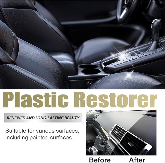 Car Interior Cleaner,Detailing Coating Protectant | 30ml Car Dashboard Cleaner Agent,for Trim Windshield Rubber Panel Truck Vehicle Sedan Scooter SUV