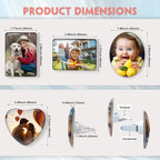 Custom Aromatherapy Air Vent Clip with Your Photo - Personalized Crystal Car Air Freshener - Customized Air Purifier Scented Crystal Clips for Interior Decoratio