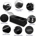 Trunk Organizer With Built-In Insulated Leak Proof Cooler Bag,Collapsible Cargo Organizer For Suv With Non Slip Bottom Strips,3 Large Compartments Foldable Waterproof Portable Car Storage Box