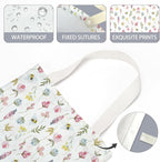 Floral Car Trash Bag Car Garbage Bag Hanging Cars Trash Can Spring Decor Waterproof Cars Back Seat Organizer for Vehicle Travelling Swimming Camping