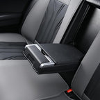 FLORICH Rear Seat Covers Leather Car Seat Covers Waterproof Back Seat Cover Automotive Seat Covers Universal Seat Cushion Protector for Most Cars Trucks SUV-Gray&Black