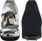 Funny Dachshunds Front Seat Covers for Cars Decorative Automotive Car Interior Covers Anti-Slip Seat Cover for Full Back and Seat Universal Fit for Cars Trucks SUVs