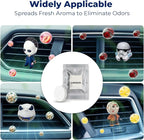 16 Pack Fragrance tablets for Car Air Freshener Refills with 8 Sample Scents, Air Vent Clip Freshener Replacement Pads, Solid Scent Refill Tablets (1 pc per pack, 2 Tablets per Scent)