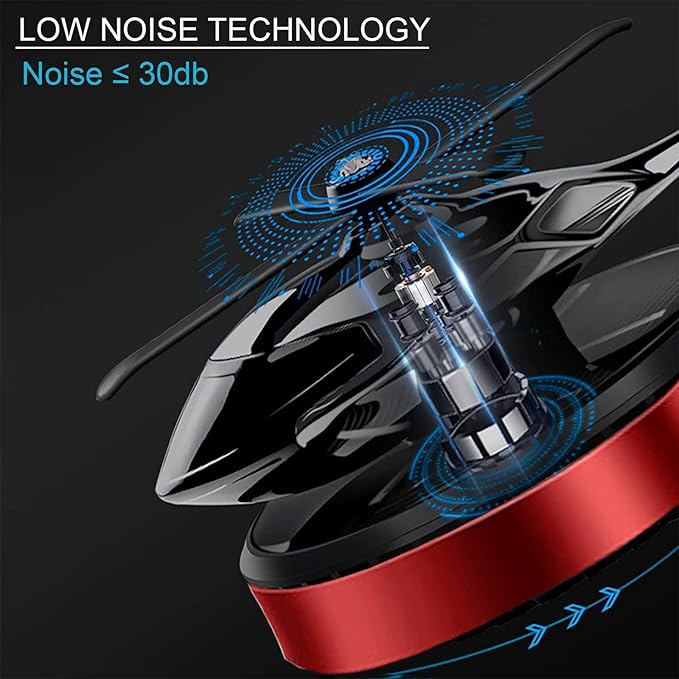 Helicopter Car Air Freshener Rotating Solar Car Freshener Airplane Car Perfume