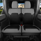Red Rain Leather Seat Cover Customized Fit for Ford Bronco 2 Door Seat Cover 2025 2024 2023 2022 2021 Black and Gray Car Seat Covers Full Set (Bronco 2Door-Black+Gray)