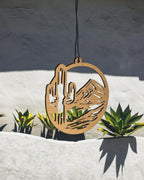 Fresh Fresheners Cute Aesthetic Car Air Fresheners 4-pack (Wood Desert Cactus)