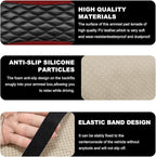 Car Center Console Cushion Pad, 12.6 × 7.48 Inches Waterproof Car Armrest Seat Box Cover, PU Leather Armrest Cover Protector for Most Vehicle, Universal Car Interior Accessories (Wine Red)
