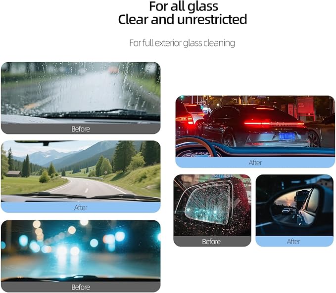 Glass Oil Film Remover for Car,Glass Guard Cleaner,Powerful Emulsion Oil Film Remover with Hydrophobic Anti-Fog Coating,Window and Windshield Cleaning Tool with Board for Car and Home Use (1PCS)