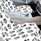 2 Pack Car Seat Towel Covers with Storage Bag 63 x 32 Inch Athletic Running Towel Seat Sweat Washable Non Slip Cover Gift for Car Outdoor Sport Activities (Dog Footprints)