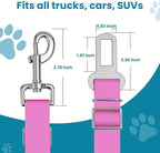 Adjustable pet cat and Dog car seat Belt，SUV, and The Lanyard is Flexible and Adjustable from 20 to 33 inches (Purple)