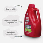 Nature’s Miracle Advanced Stain And Odor Eliminator for Dogs, 1 Gallon, Fresh Scent, Severe Mess Enzymatic Formula For Tough Pet Messes