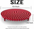 10.4" Heavy Duty Grit Trap (2-Pack) & Wash Mitt Kit - Premium Car Wash Bucket Filter Insert, Dirt Separator, Fits 3.5-5 Gallon (Red Kit)