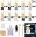 20 Pcs Employee Appreciation Gifts Bulk, Empty Car Diffuser Bottles with Vent Clip, Refillable Essential Oil Car Air Freshener Gifts for Coworker Team Teacher Nurses Staff (Appreciation)
