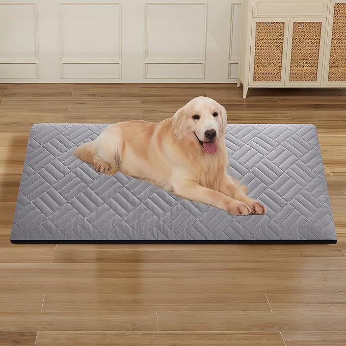 YJGF Dog Mat for Back Seat Extender for Dogs,Dog Bed for Car,Hard Bottom Car Seat Cover for Dogs,Pet Cover for Hammock for Car (Gray, for car Back seat Extender)