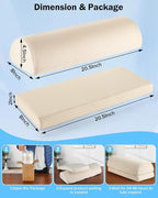 Lumbar Support Pillow for Bed Sleeping Couch, Relief Lower Back Pain, Waterproof Small Lumbar Pillow for Car, Recliner Cushions for Elderly, Memory Foam Office Chair Lower Back Support Cushion