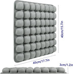 SUNFICON Inflatable Car Seat Cushion Air Seat Cushion Work from Home Office Chair Cushion Wheelchair Pad Anti Bedsore Orthopedics Pain Pressure Relief Cushion Camping Seat Mat w Pump 18"x16"x1'' Gray