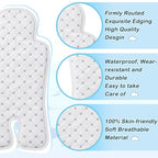 Pinkunn Gel Car Seat Baby Cooling Pad for Summer Breathable Stroller Cooler Pad Multifunctional Carseat Cooling Mat for Baby Child Dining Chair Safety Seat Stroller(White,Grid)