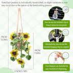 Crochet Car Air Freshener, Cute Crochet Plant for Rear View Mirror, Handmade Car Mirror Hanging Accessories, Plant Botanical Fern Leaf Design with 10ml Refillable Glass Essential Oil Bottle for Home