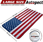 Windshield Sun Shade - American Flag Design, High-Resolution Sun Visor for Car, Truck, SUV with Mirror Cut-Out for Interior Sun Protection, Foldable Car Sun Shade (Original, Large)