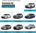 GIANT PANDA Custom Fit Front Toyota Car Seat Cover for Rav4 Camry Highlander Corolla Prius,3D Air Mesh Breathable Seat Protector Summer,Red 2 Pack