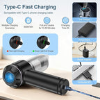 Portable Handheld car Vacuum Cleaner, 16000PA Vacuum Suction, Equipped with Two high-Efficiency Filters, Used for Cleaning car interiors, Sofas, pet Hair, and Small-Scale Garbage Stains